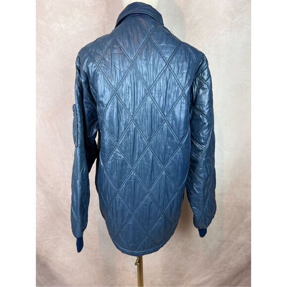 Vintage 70s 80s Goodyear Racing Quilted Workwear Jacket Medium Large NASCAR - Picture 4 of 10